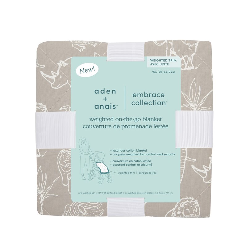 Aden & Anais OnTheGo Weighted Blanket Indigo