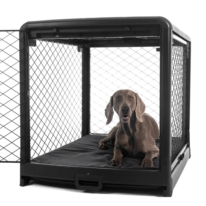 Diggs Revol DoubleDoor Collapsible Dog Crate With Tray And