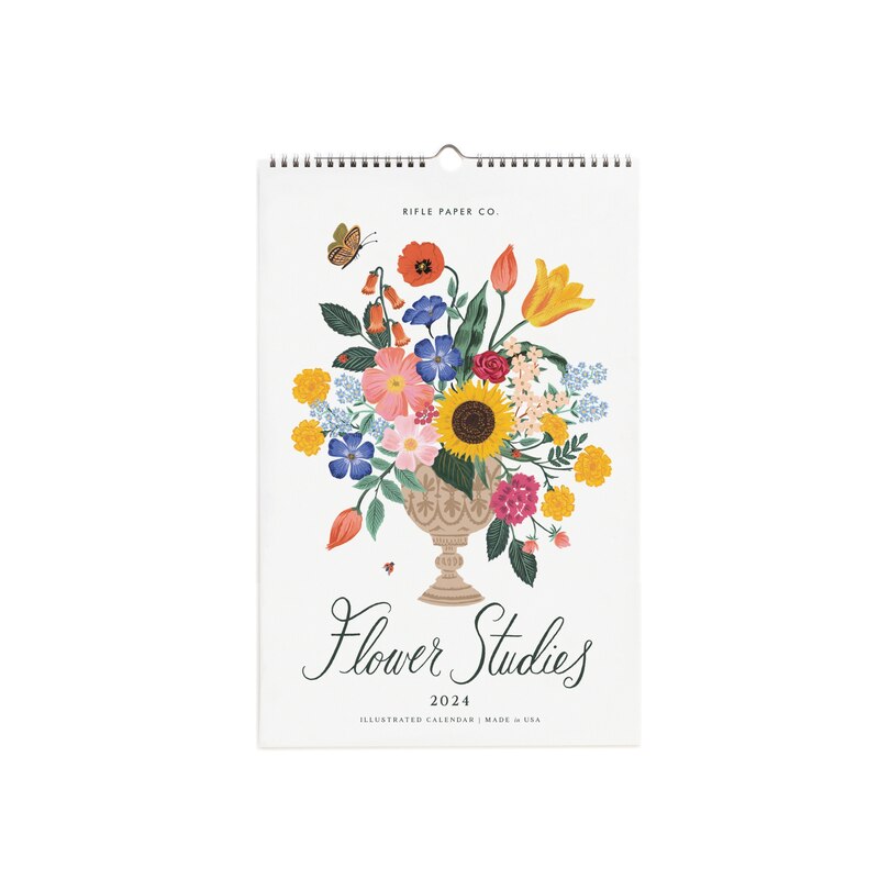 2024 Flower Studies Wall Calendar image number 0