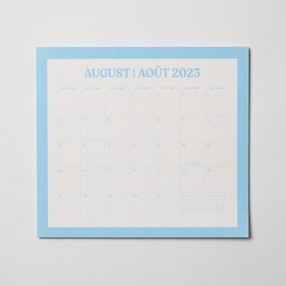 17-Month Colour Border Magnetic Monthly Pad, Aug 2023 - Dec 2024 image number 0