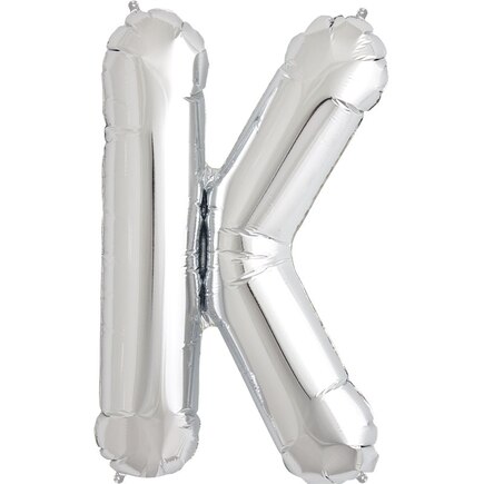 32.5" Helium Letter Silver