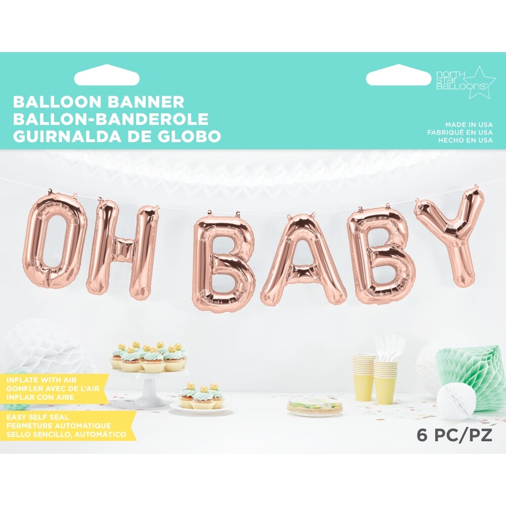Northstar Balloons Folienballons 40,6 Cm – Zahlenballons Ohne Helium, Zum Aufblasen Mit Luft
