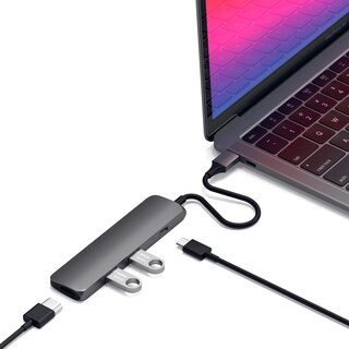 Satechi Type-C Slim Multi-Port Adapter 4K - Space Gray image number 1