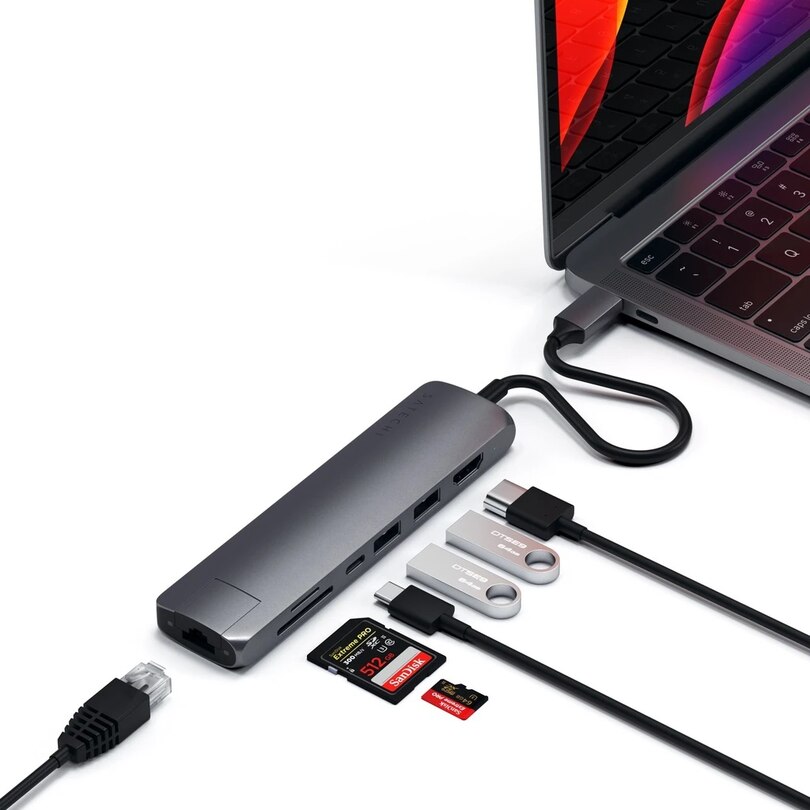 Satechi Type-C Slim Multi-Port Adapter 4K - Space Gray image number 2