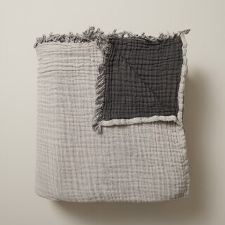 Organic Crinkle Cotton Coverlet image number 0