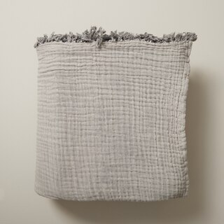 Organic Crinkle Cotton Coverlet image number 1