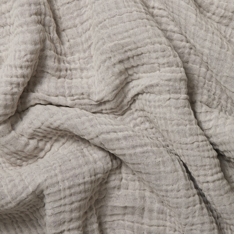 Organic Crinkle Cotton Coverlet image number 2