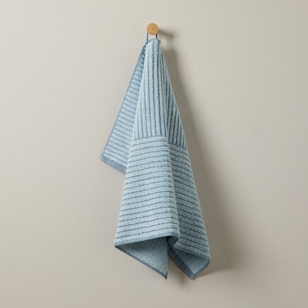 Organic Cotton Ribbed Terry Hand Towel