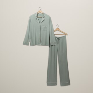 Piped Pajama Pant Set image number 4