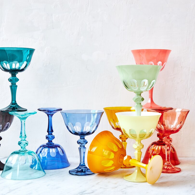 Coupe en Verre Rialto, Gingembre, Ensemble de 2 image number 2