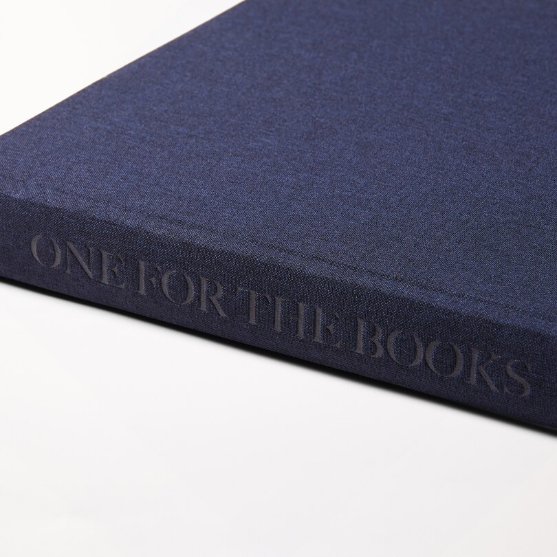 Linen Coffee Table Photo Album Indigo
