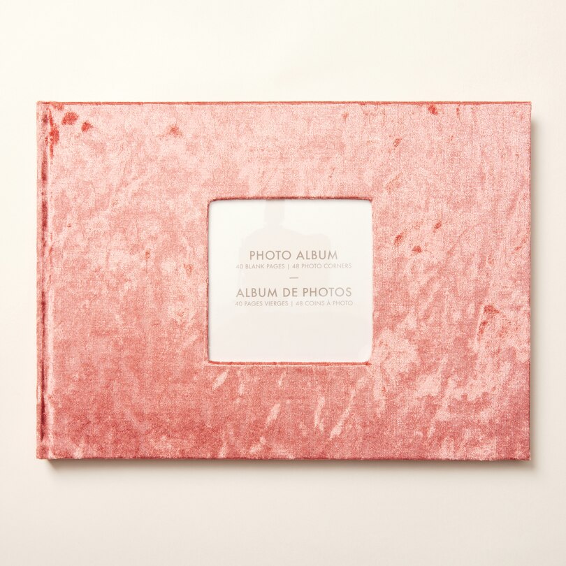 VELVET PHOTO ALBUM, PINK Indigo