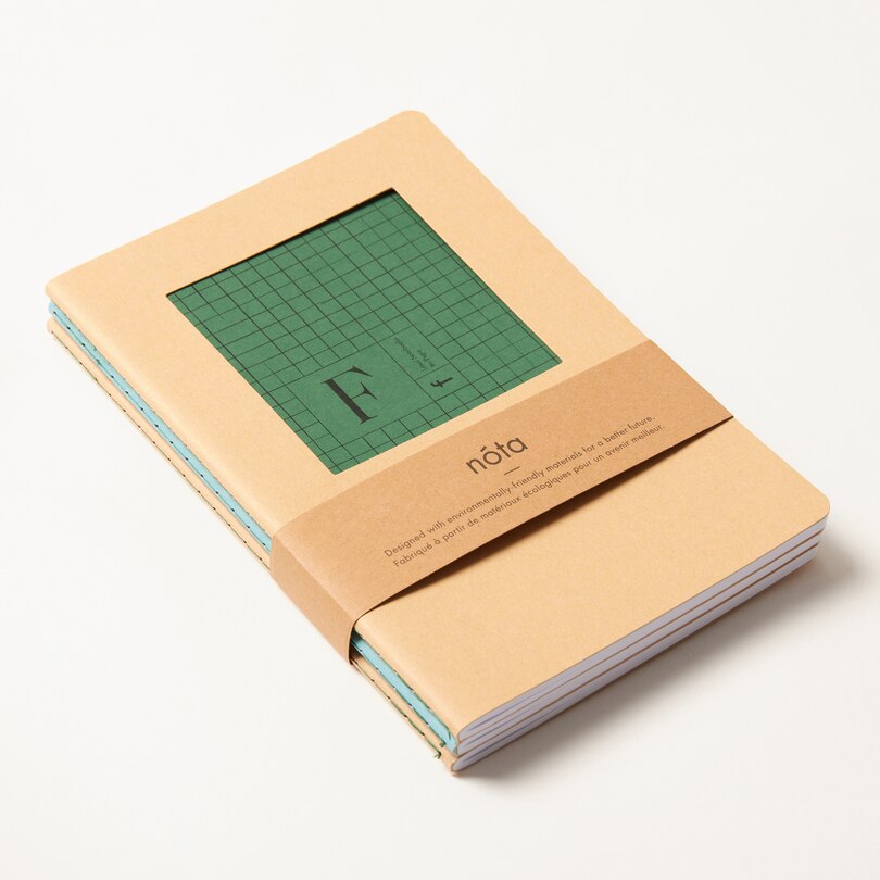 Monogram Kraft Notebooks, Set Of 3 image number 0