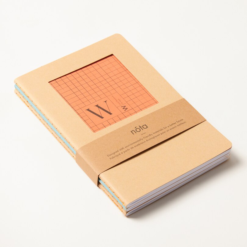 Monogram Kraft Notebooks, Set Of 3 image number 0