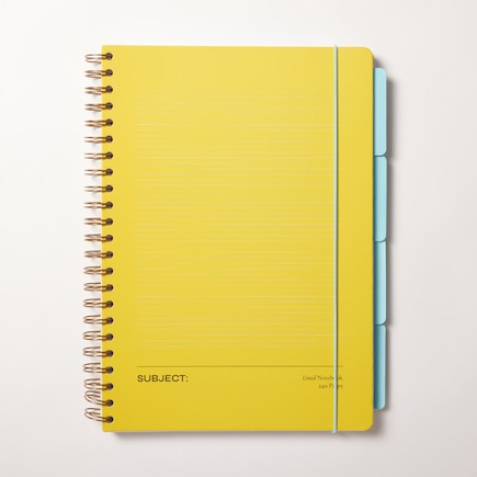 A4 Spiral Notebook, 4-Tab