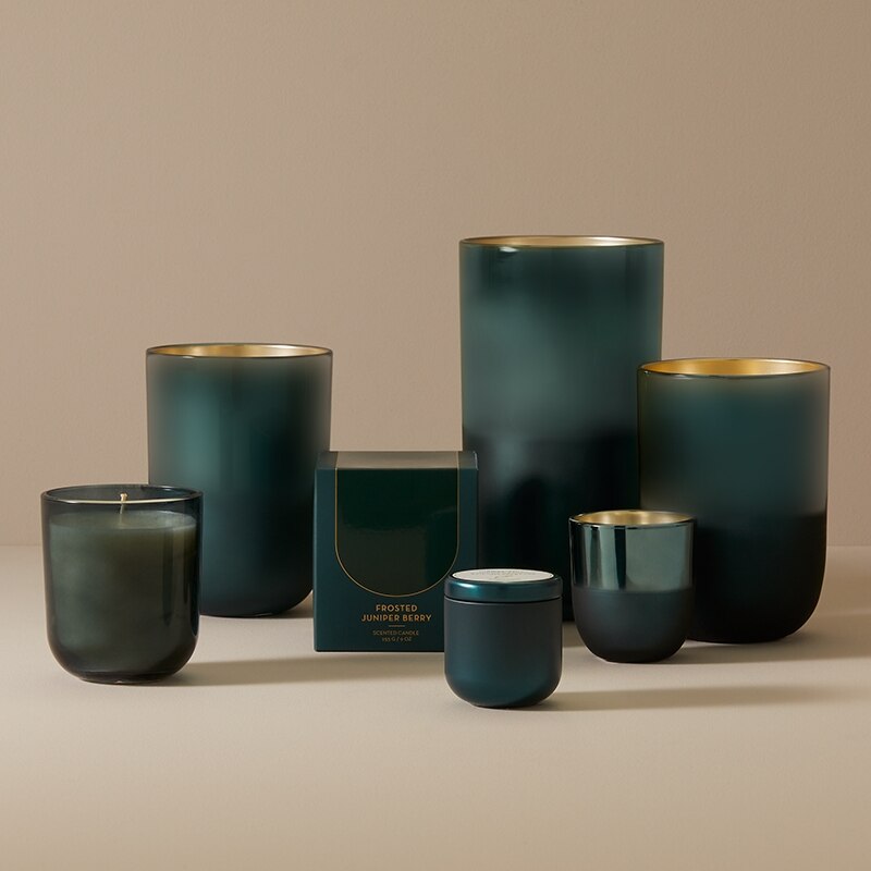 Glass Candle, Indigo Scents