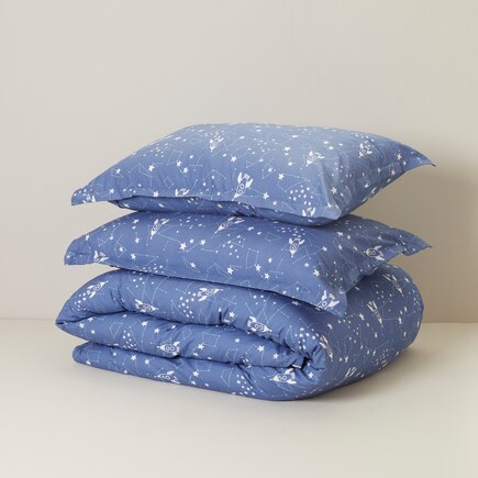 Organic Cotton Duvet Cover, Space