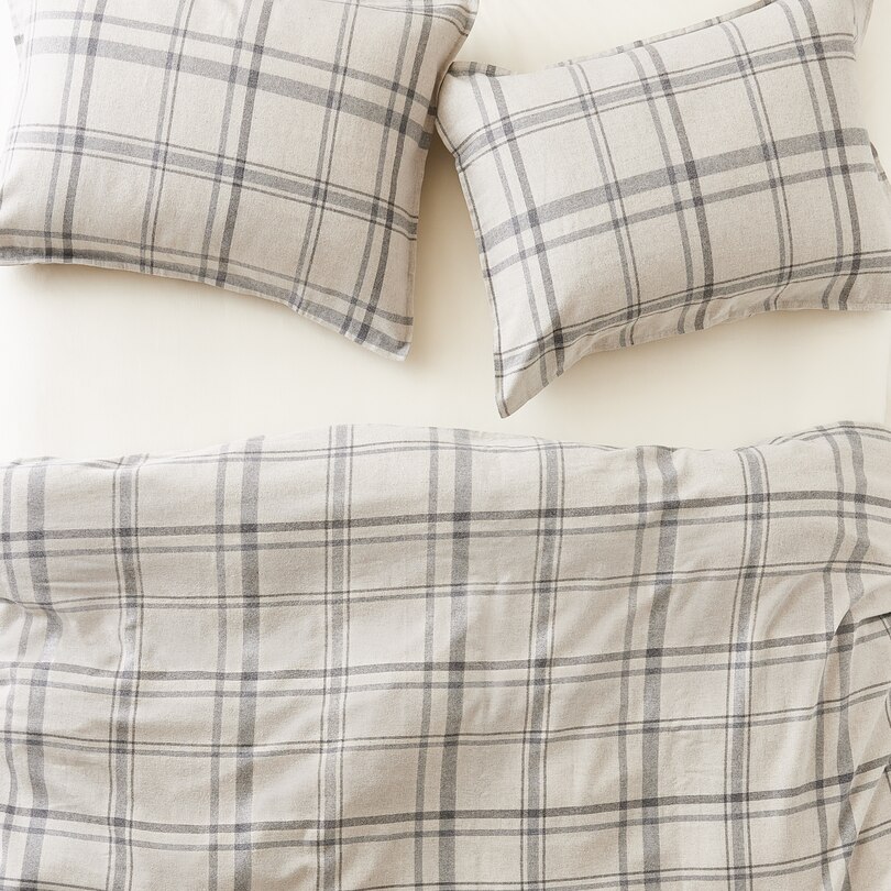 collection de draps en flanelle à carreaux