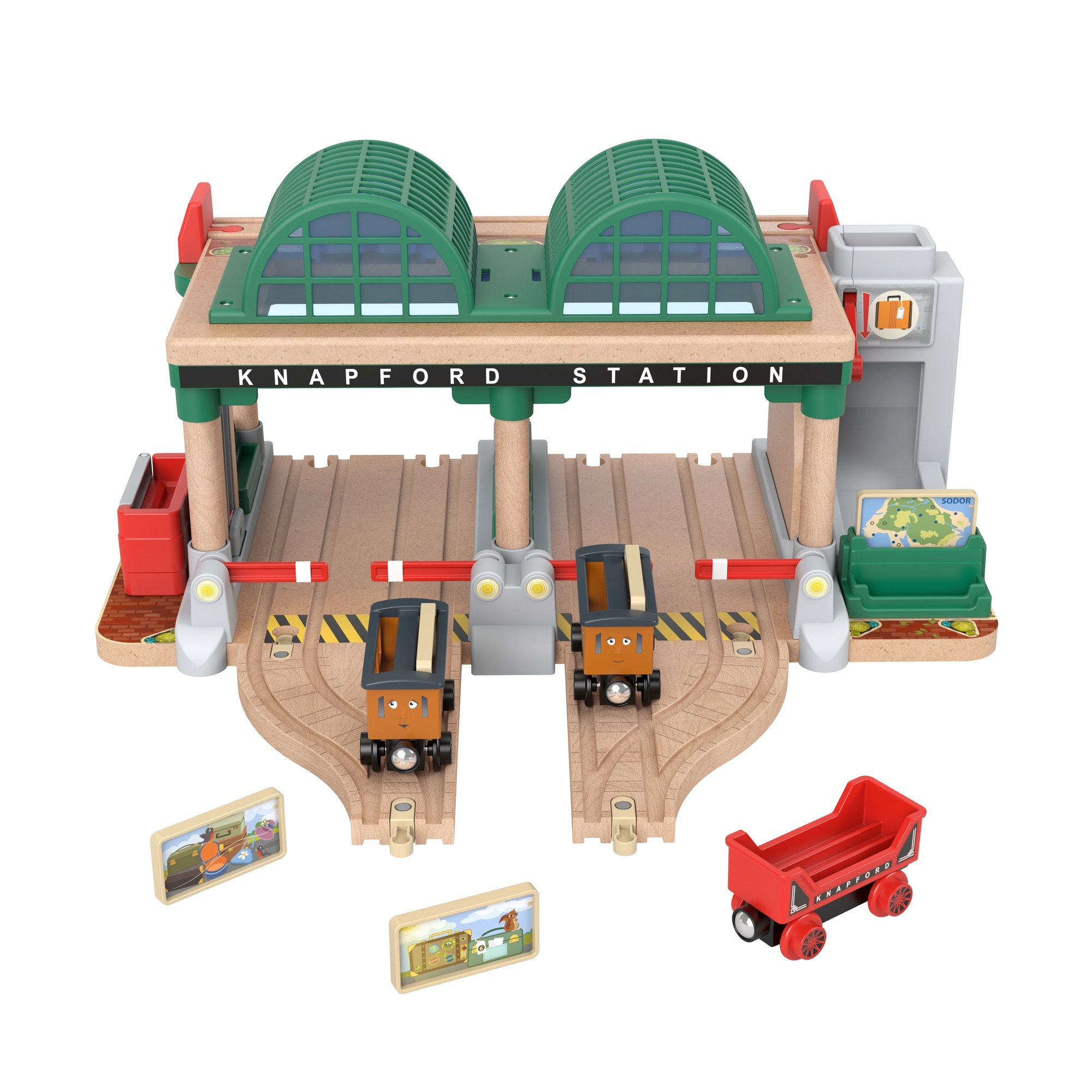 Thomas & Friends Fisher-Price Wooden Railway Knapford Station Passenger ...