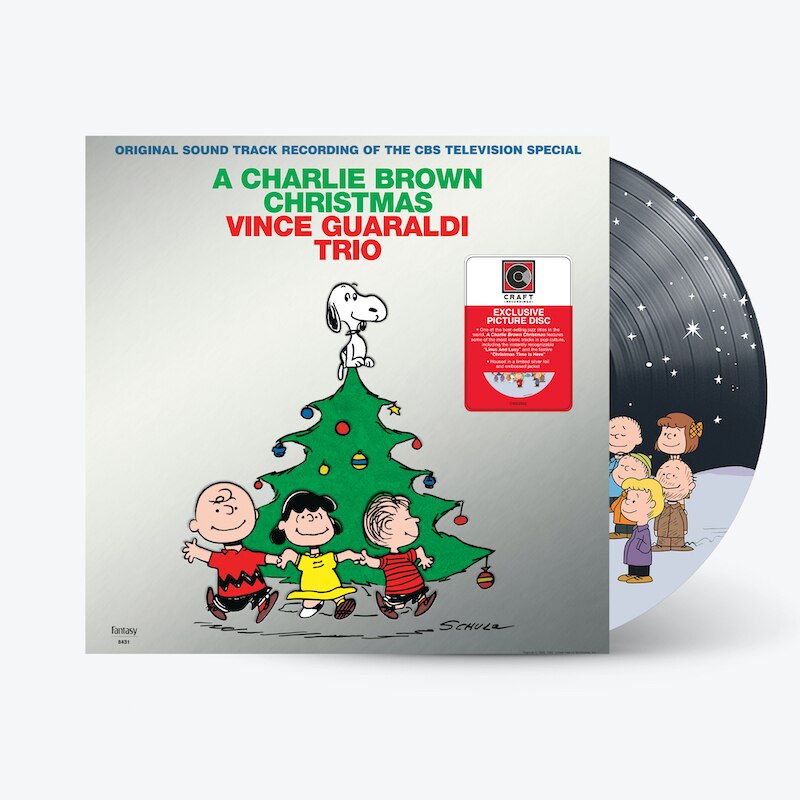 A Charlie Brown Christmas by Vince Guaraldi Trio, 1 Picture Disc & Silver  Foil LP, INDIGO EXCLUSIVE