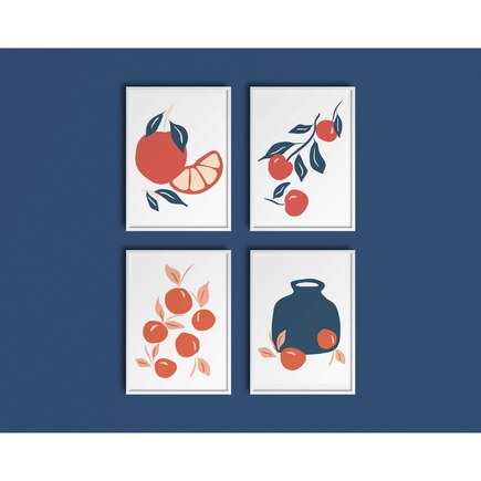 Mini Fruits Paint By Number Kit 4-Pack