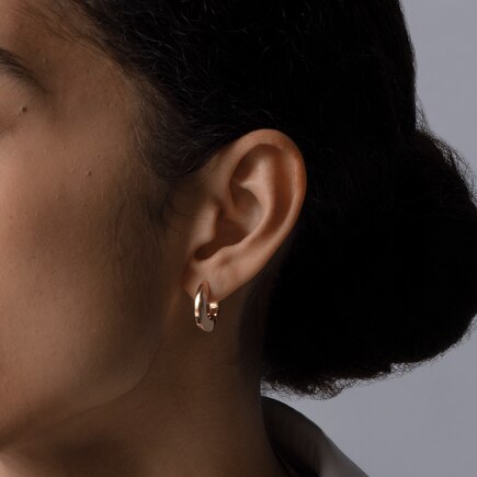 Toni - Small Hinged Hoops, Gold