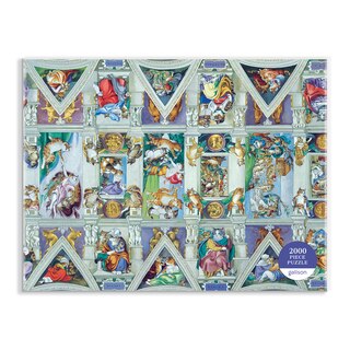 2000 Piece Art Puzzle, Sistine Chapel Meowsterpiece image number 1