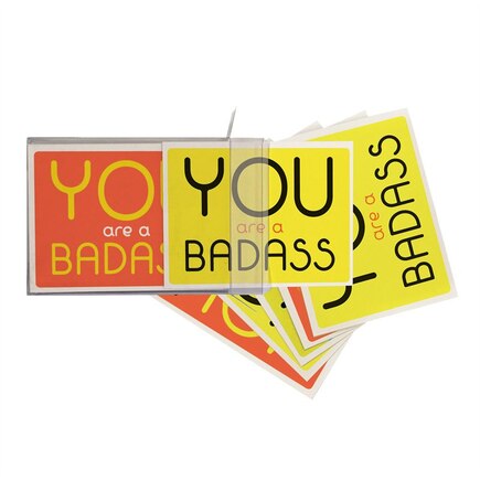 Notecards You Are A Badass Set Of 10