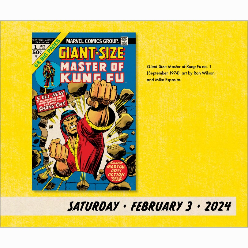Marvel Value Stamps 2024 DayToDay Calendar Indigo