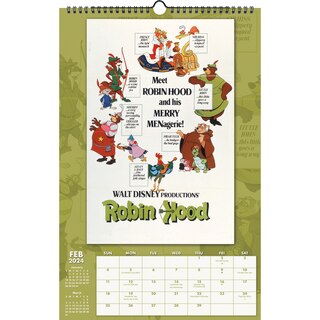 Disney Classics 2024 Oversized Wall Calendar Indigo