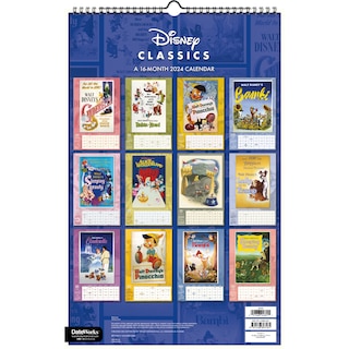 Disney Classics 2024 Oversized Wall Calendar Indigo
