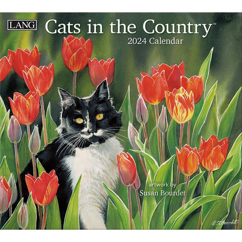 2024 Cats In The Country Wall Calendar Indigo