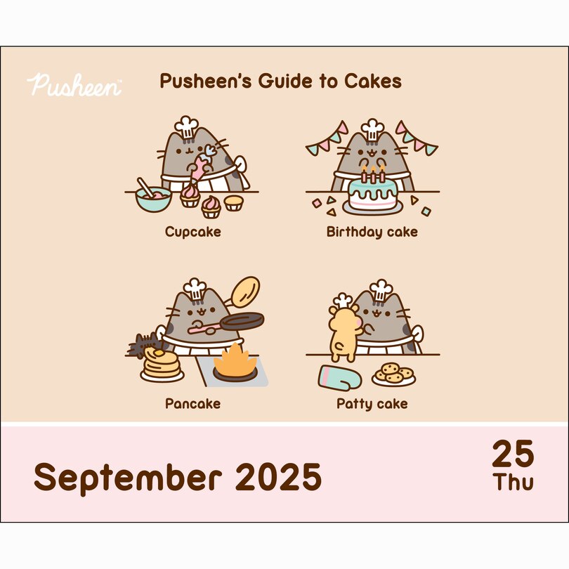 Pusheen 2025 DaytoDay Calendar Indigo
